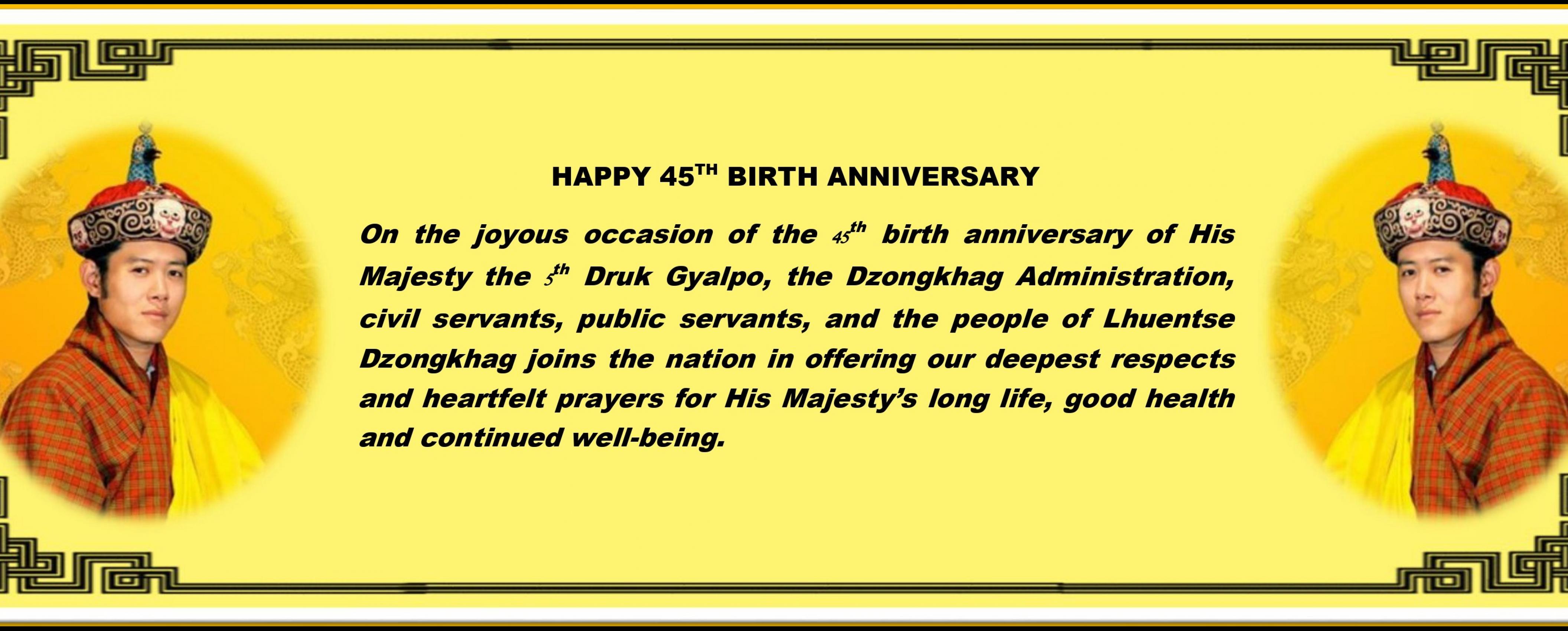 HAPPY 45TH BIRTH ANNIVERSARY